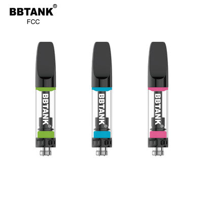 Tidak Terbakar 1.0ml Kartrid Minyak Vape CBD Keramik Penuh Dengan Baterai Ramping