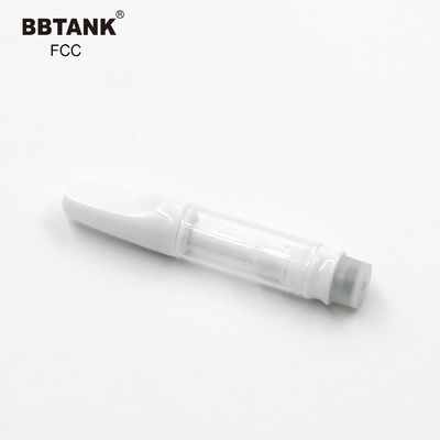 Tidak Terbakar 1.0ml Kartrid Minyak Vape CBD Keramik Penuh Dengan Baterai Ramping