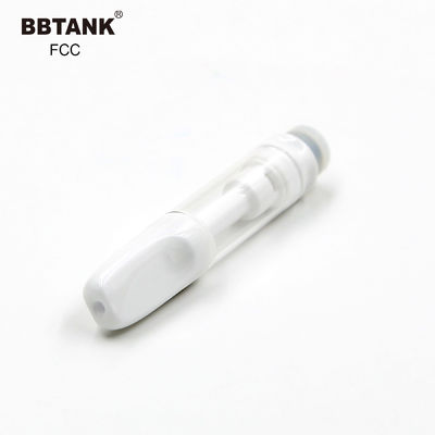 Tidak Terbakar 1.0ml Kartrid Minyak Vape CBD Keramik Penuh Dengan Baterai Ramping