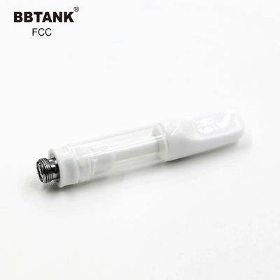 Tidak Terbakar 1.0ml Kartrid Minyak Vape CBD Keramik Penuh Dengan Baterai Ramping