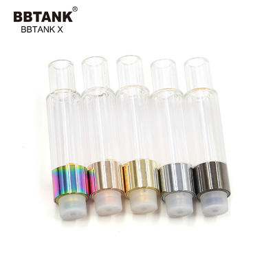 1.0ml Kartrid Minyak Keramik 510 Benang Pena Vape Minyak CBD Dengan Tangki Kaca