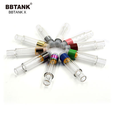 1.0ml Kartrid Minyak Keramik 510 Benang Pena Vape Minyak CBD Dengan Tangki Kaca