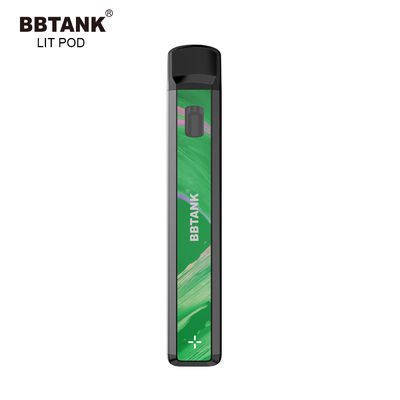 Baterai isi ulang koil keramik 1.0ml minyak cbd perangkat pod vape sekali pakai