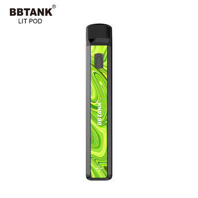 Logam Tanpa Penyumbatan CBD Perangkat Vape Sekali Pakai CE Sehat E Cig