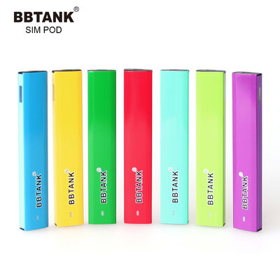 FDA 3.5V 0.8g CBD Perangkat Vape Sekali Pakai Pod Aluminium Alloy