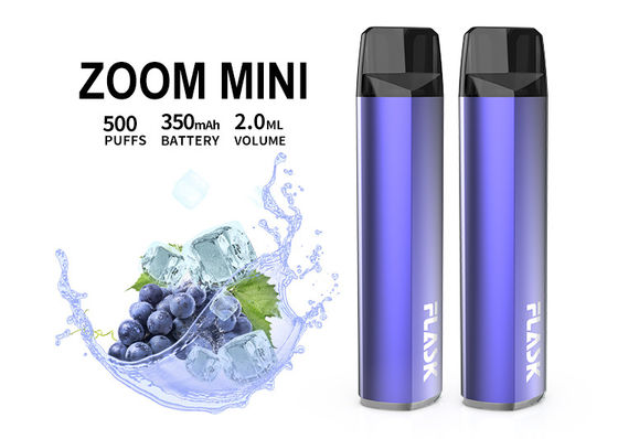 Pure Flavours 2.0ml 350mAh Perangkat Sistem Pod 500 Puff Vape Sekali Pakai