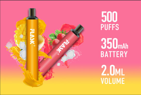 Rokok Cair Elektronik 2ml Sekali Pakai 350mah Pod Vape Isi Ulang
