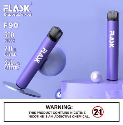 Rokok Cair Elektronik 2ml Sekali Pakai 350mah Pod Vape Isi Ulang