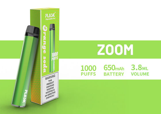 ZOOM Disposable Vapepen vapenation 1000 puff 650Mah Cotton Organic