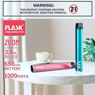 ZOOM Disposable Vapepen vapenation 1000 puff 650Mah Cotton Organic