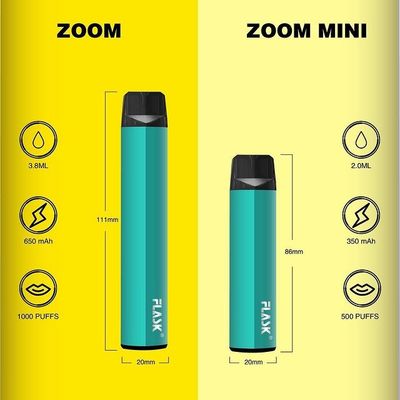 ZOOM Disposable Vapepen vapenation 1000 puff 650Mah Cotton Organic