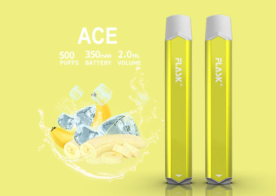 Pena Vaporizer Rasa Aliran Udara 500pa, Vape Nikotin 100mm Sekali Pakai