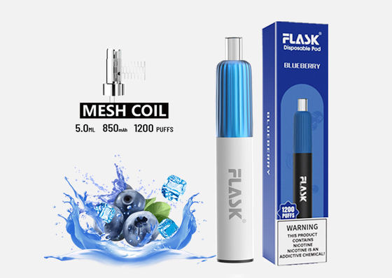 3.7V 2 Flavour Disposable Vape 850mAh E Cig Starter Kits 2% Nicotine Salt