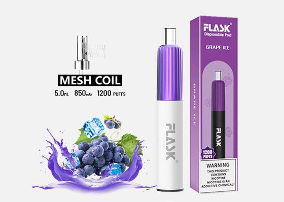 3.7V 2 Flavour Disposable Vape 850mAh E Cig Starter Kits 2% Nicotine Salt