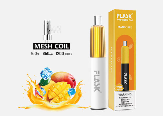 3.7V 2 Flavour Disposable Vape 850mAh E Cig Starter Kits 2% Nicotine Salt