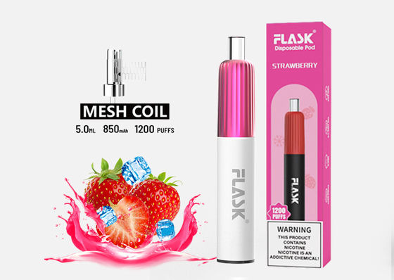 5.0ml 1200 Puff Rokok Vaporizer Elektronik Sekali Pakai