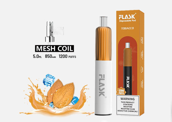 5.0ml 1200 Puff Rokok Vaporizer Elektronik Sekali Pakai