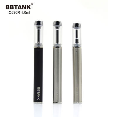 Perangkat Vape Sekali Pakai CBD Perak 1.0ml, Pena Vape Minyak CBD 1.5ohm