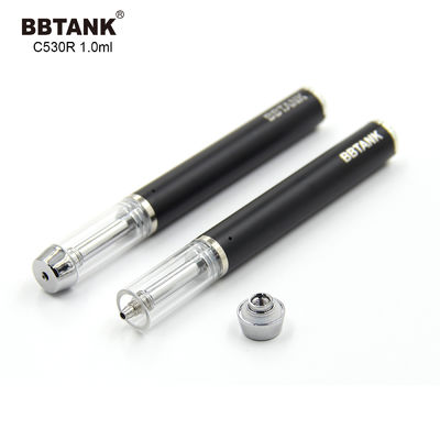 Perangkat Vape Sekali Pakai CBD Perak 1.0ml, Pena Vape Minyak CBD 1.5ohm