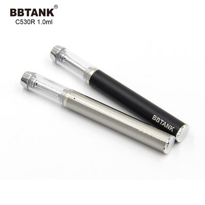Perangkat Vape Sekali Pakai CBD Perak 1.0ml, Pena Vape Minyak CBD 1.5ohm