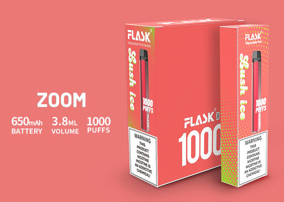 3.8ml Uap Rokok Elektronik, Kit Pemula Vape 1000 embusan
