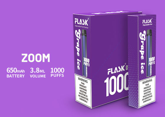 3.8ml Uap Rokok Elektronik, Kit Pemula Vape 1000 embusan