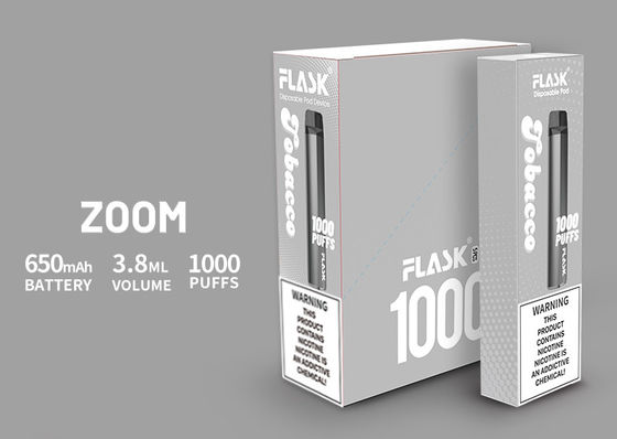 3.8ml Uap Rokok Elektronik, Kit Pemula Vape 1000 embusan
