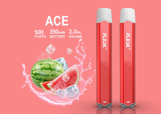 500puff 350mAH E Rokok Vaporizer Smok Nic Salt Perangkat Aluminuim Alloy