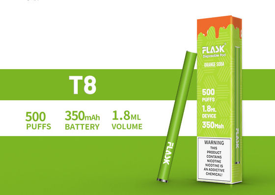 1.8mL Rokok Cair Elektronik Pra Diisi Vaporizer Pod Sekali Pakai
