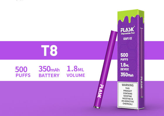 1.8mL Rokok Cair Elektronik Pra Diisi Vaporizer Pod Sekali Pakai