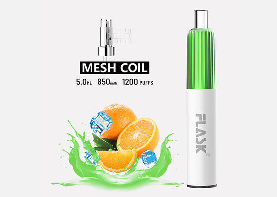 3.7V 5ml Vaporizer Pod Sekali Pakai E Cig Starter Kit Dengan Mesh Coil