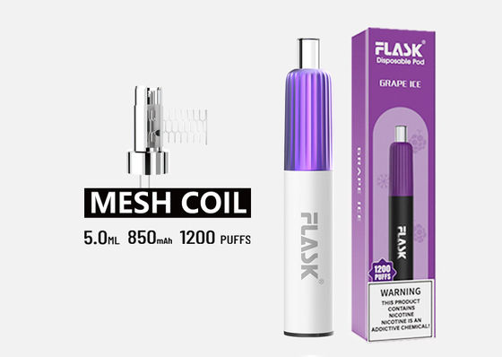 CE 304SS Pena Vaporizer Rasa, 1200 Puffs Vape Stick Sekali Pakai