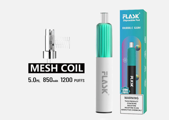 Pena Vaporizer Rasa 5g, Vape Pod Portabel OEM Tidak Dapat Diisi Ulang