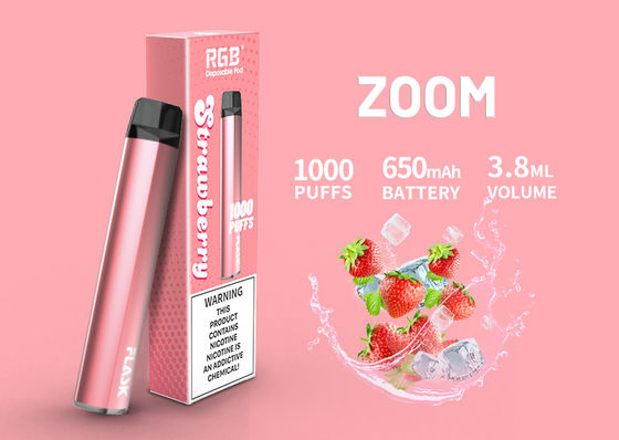 Kartrid Minyak Keramik 1000 embusan, Kartrid Vape CBD Rasa 3.8ml 650Mah