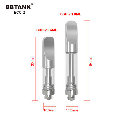 Delta 8 1.0ml Rokok Elektronik CBD THC Vape Cartridge Ceramic Coil