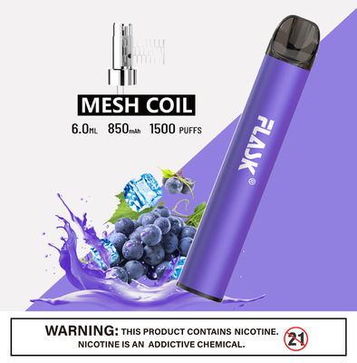 Mesh Coil 850mAh Healthy E Cig Pena Vaporizer Cukup Ramping CE Disetujui