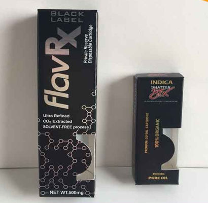 Kotak Kemasan Pena Vape FCC, Kotak Kemasan Kertas Cetak UV