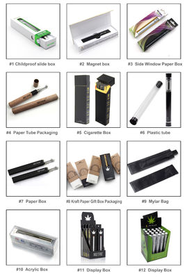 OEM Embossing Atomizer Vape Packaging Box Karton Dilipat