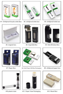 OEM Embossing Atomizer Vape Packaging Box Karton Dilipat