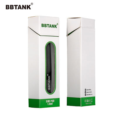 Eco Paper Cardboard CBD Vape Pen Box Embossing Printing