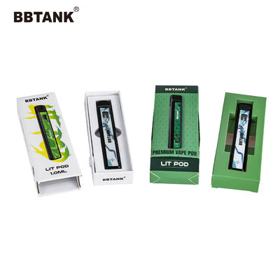 Delta 9 Art Paper Vape Pen Packaging Box, THC Cartridge Paper Box