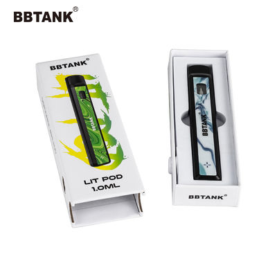 Delta 9 Art Paper Vape Pen Packaging Box, THC Cartridge Paper Box