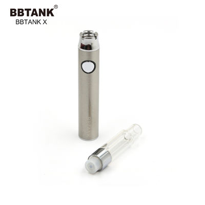 1.0ml THC Glass Oil Cartridge 510 Ceramic Coil Dengan Baterai Ramping