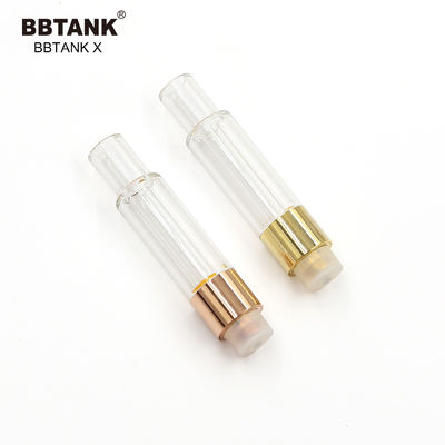 1.0ml THC Glass Oil Cartridge 510 Ceramic Coil Dengan Baterai Ramping