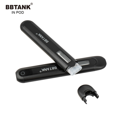 BBTANK IN POD THC Distillate Oil Disposable Vape Device 2ml Ceramic Coil Vape Pod dengan Proses Kontrol Kualitas 100%
