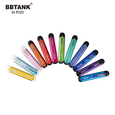 Flat Mouthpiece Sekali Pakai Vape Pod Device Delta 8 Thc Oil Ceramic 2ml Cbd Cartridge