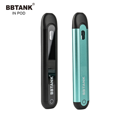 BBTANK IN POD THC Distillate Oil Disposable Vape Device 2ml Ceramic Coil Vape Pod dengan Proses Kontrol Kualitas 100%