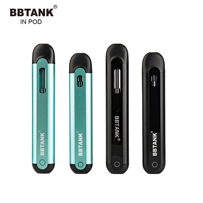 BBTANK IN POD THC Distillate Oil Disposable Vape Device 2ml Ceramic Coil Vape Pod dengan Proses Kontrol Kualitas 100%