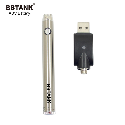 510 E cig tombol baterai panaskan isi ulang tegangan yang dapat disesuaikan Baterai BBTANK ADV 510