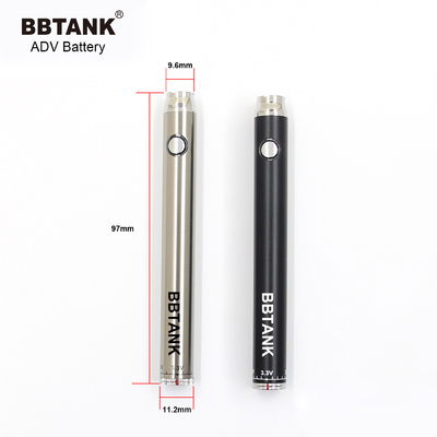 510 E cig tombol baterai panaskan isi ulang tegangan yang dapat disesuaikan Baterai BBTANK ADV 510
